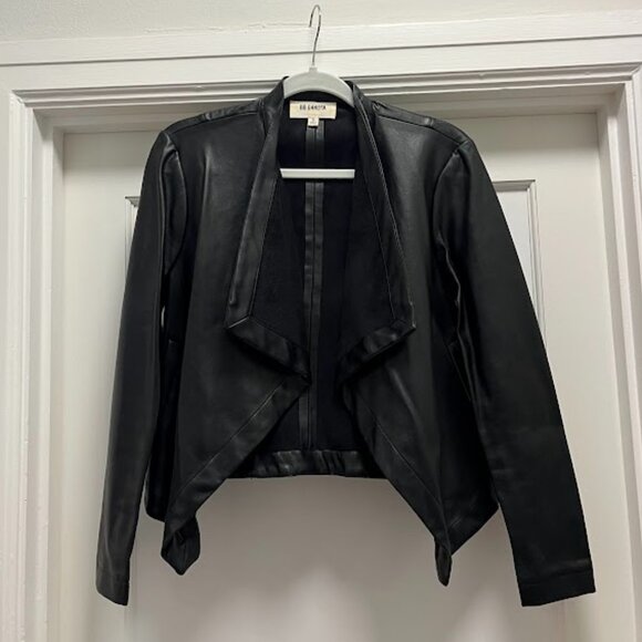BB DAKOTA Draped Faux Leather Jacket - Picture 3 of 4